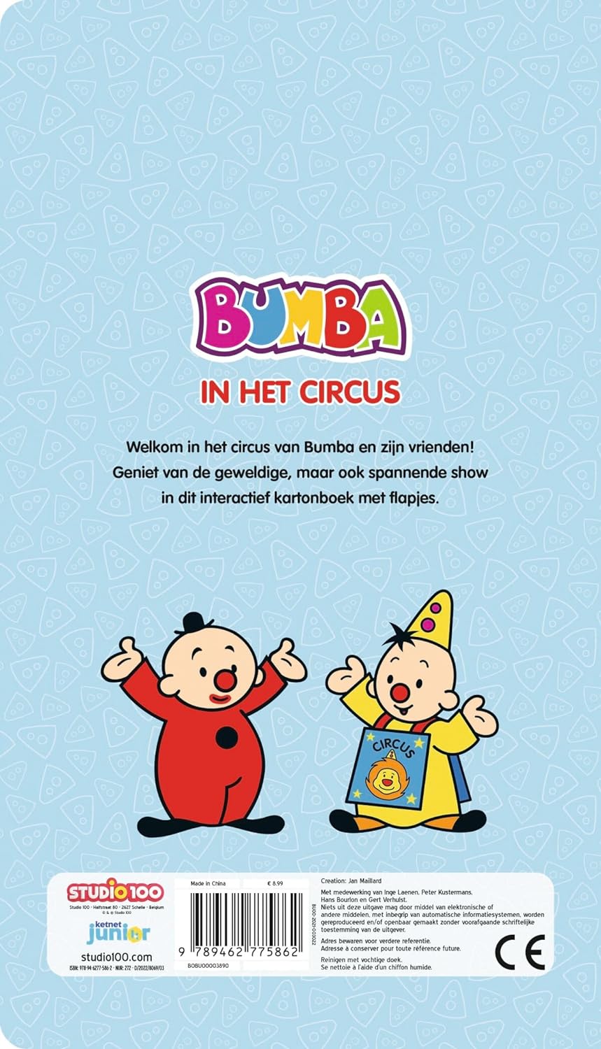 Bumba : kartonboek met flapjes (lang) - In het circus