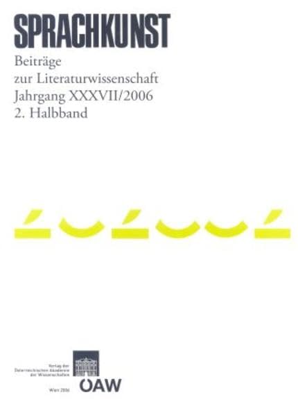 Sprachkunst. Beitrage Zur Literaturwissenschaft