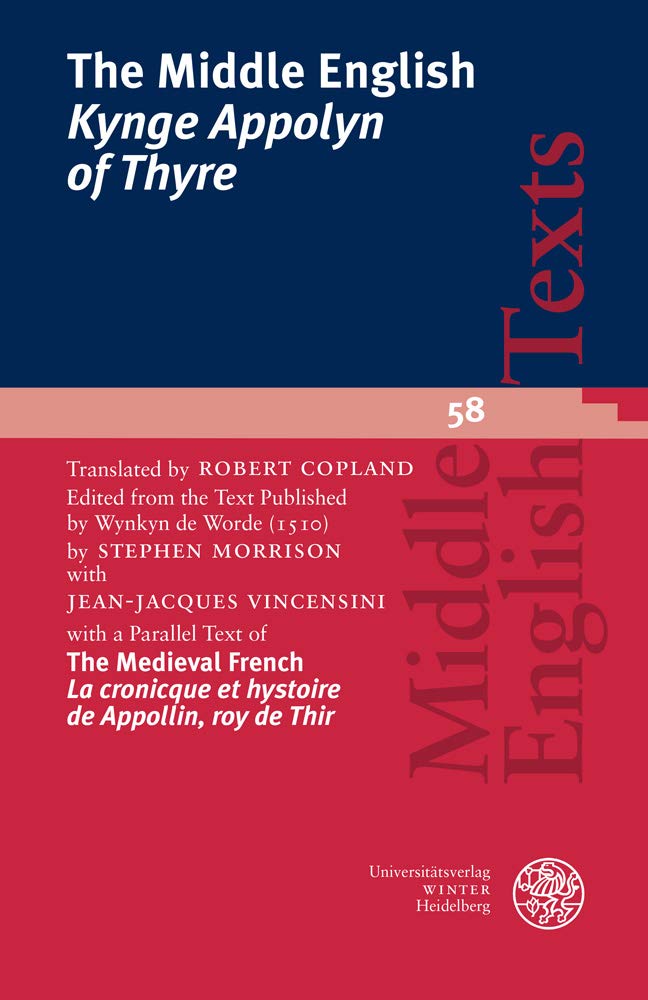 The Middle English 'kynge Appolyn of Thyre'