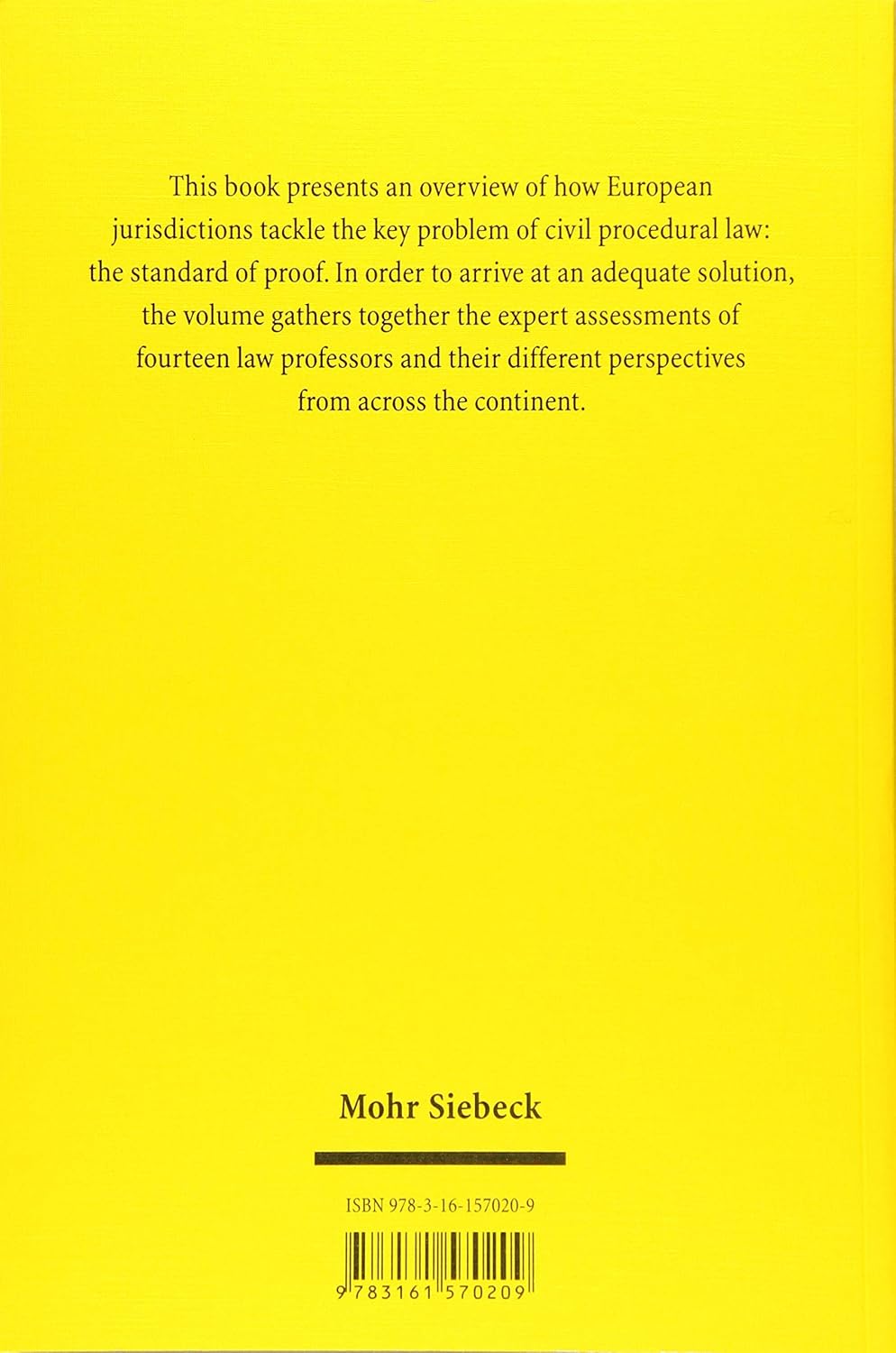 Standard of Proof in Europe