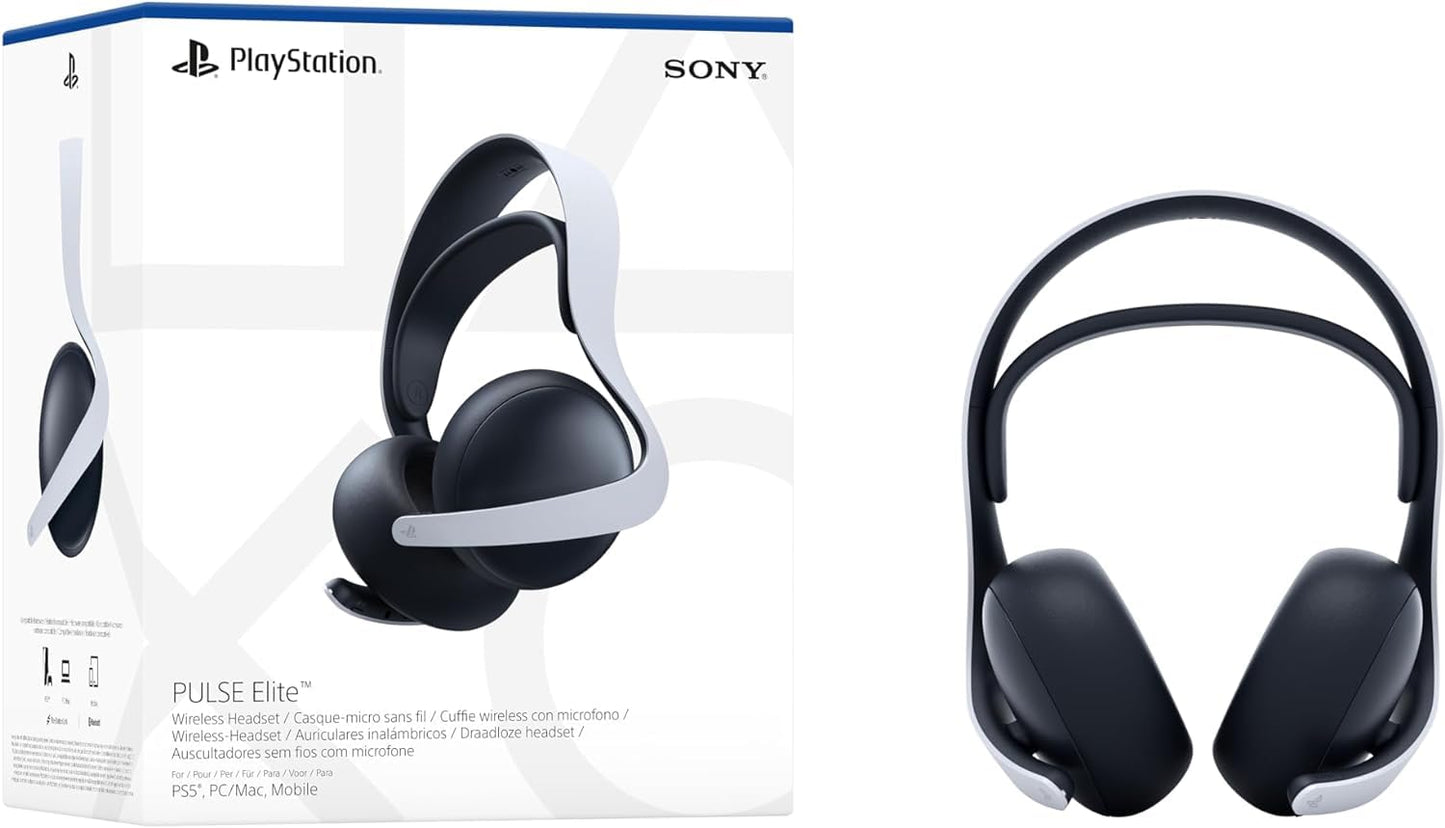 PlayStation PULSE Elite™ Wireless Headset AI-enhanced noise rejection, White, Pack of 1