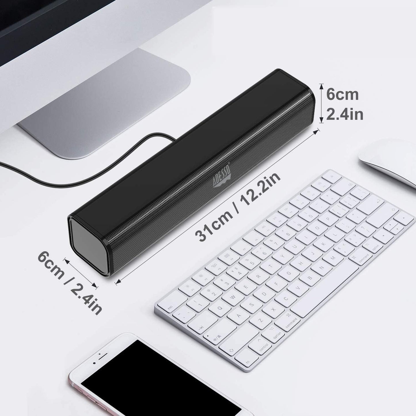 Usb-Powered Sound Bar Speaker 5W X 2 Xtream S5