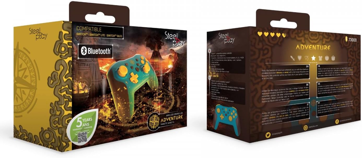 Steelplay Adventure Controller Switch Multicolour Bluetooth Contrôleur de Mouvement Nintendo Switch