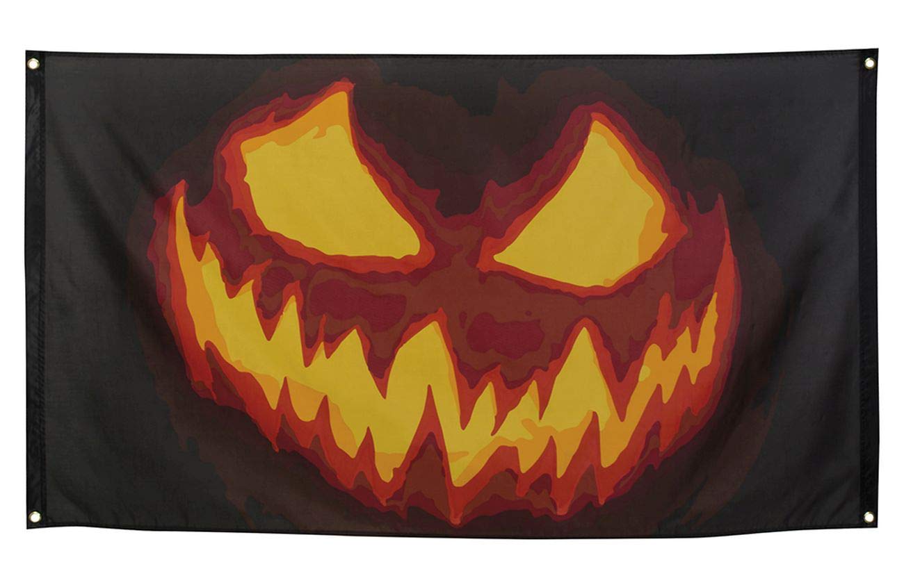 Boland 10134176 Bol72301 Flag of Malignant Pumpkin, Adult, Multi-Coloured