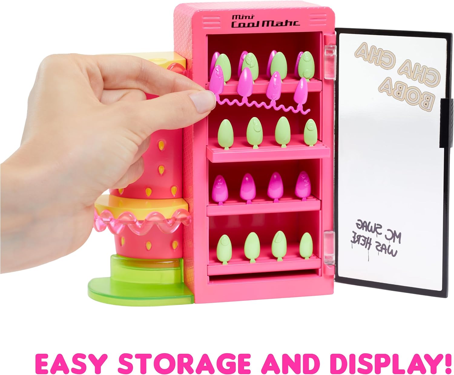 L.O.L. Surprise OMG Sweet Nails – Pinky Pops Fruit Shop - With 15 Surprises including Real Nail Polish, Press On Nails, Sticker Sheets, Glitter, 1 Fashion Doll, and More – Great for Kids Ages 4+