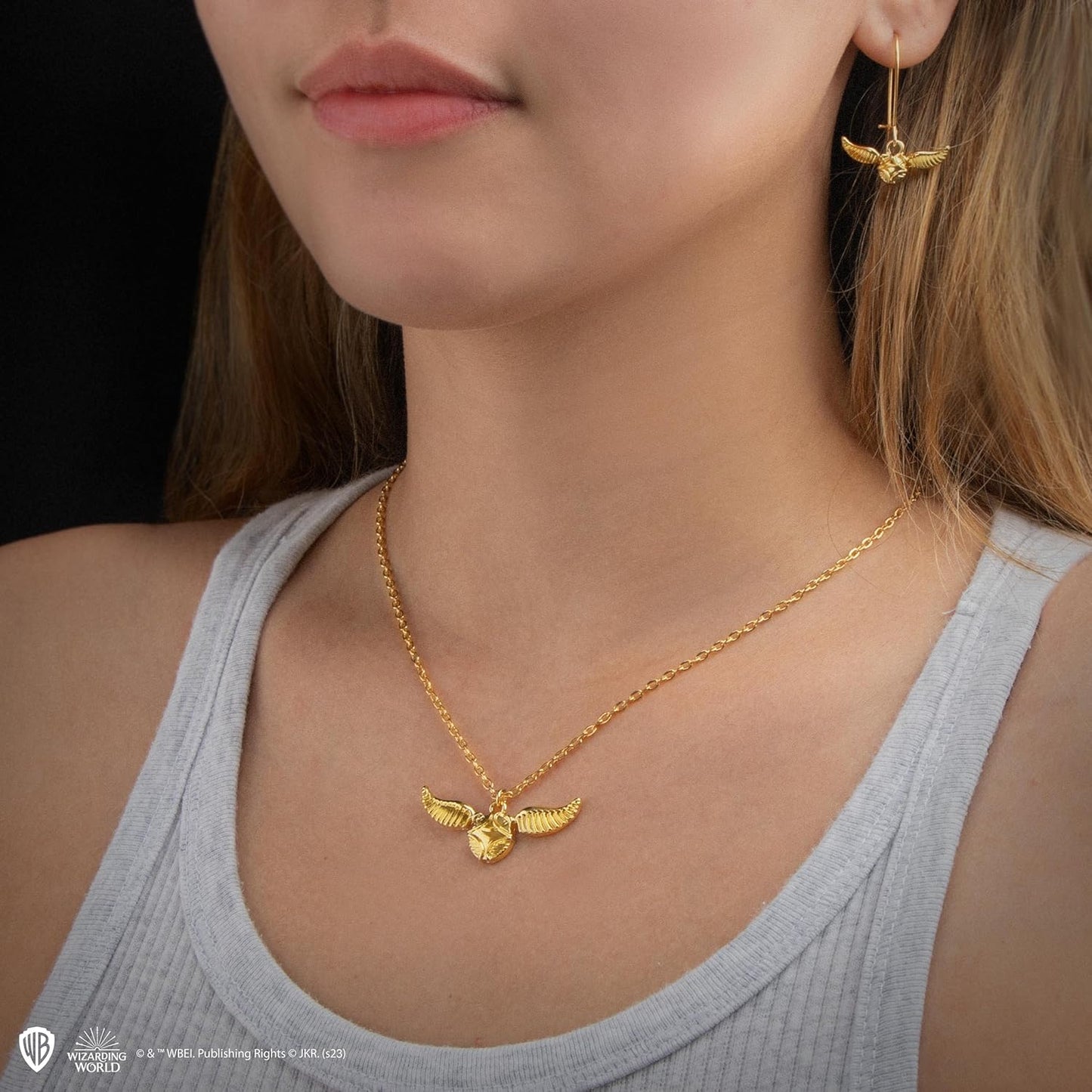 Cinereplicas Harry Potter - Collana del Boccino d'oro - 56 cm - Licenza ufficiale, Cinereplicas Harry Potter Golden Snitch Necklace 56 cm Official Licence, Acier inoxydable Zinc alloy, Cinereplicas Harry Potter Golden Snitch Necklace 56 cm Official Licenc
