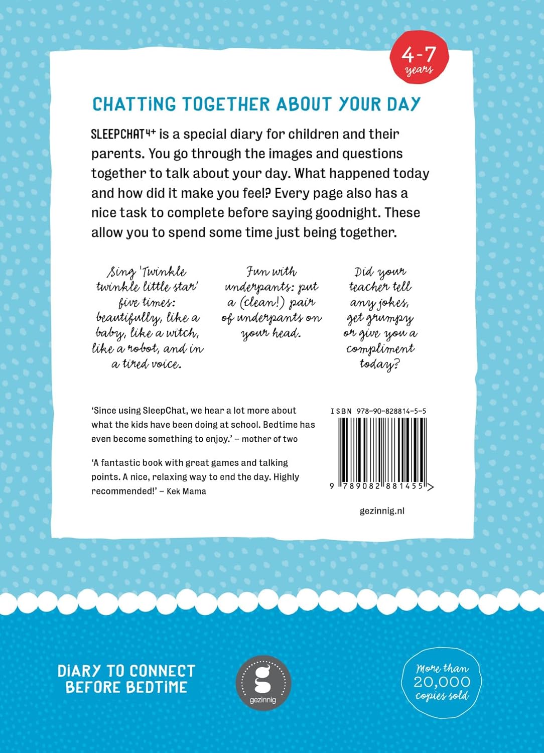 Sleepchat 4+ part one: A bedtime diary