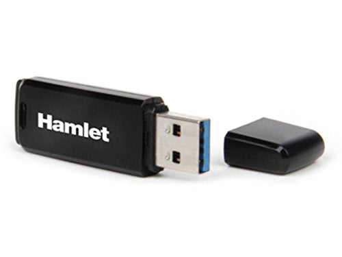 Hamlet xzp32gbu3 Pen Drive 32 GB USB 3.0 5Gb/s, Black/Charcoal