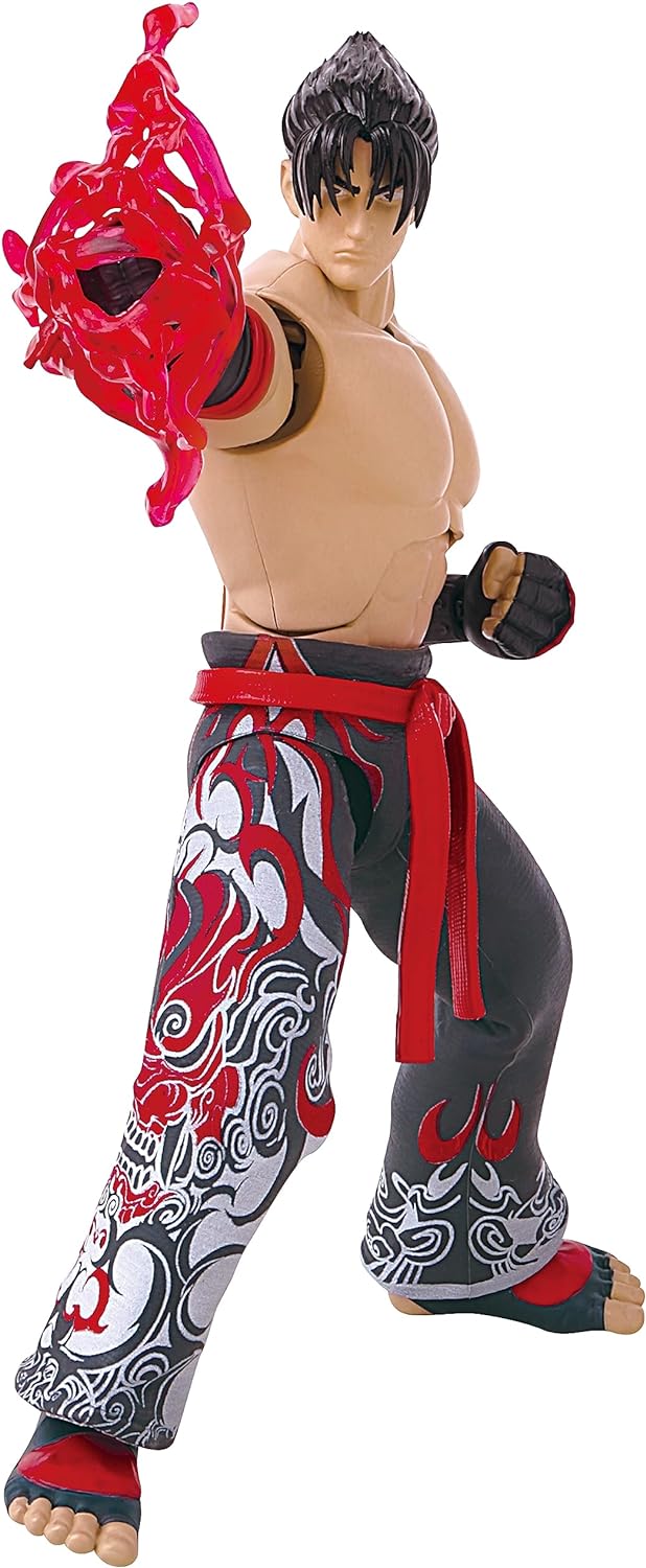 BANDAI Game Dimensions Tekken Jin Kazama Action Figure | 17cm Jin Kazama Figure With 17 Points Of Articulation And Accessories Based On Tekken Video Games | Action Figures Girls And Boys Toys