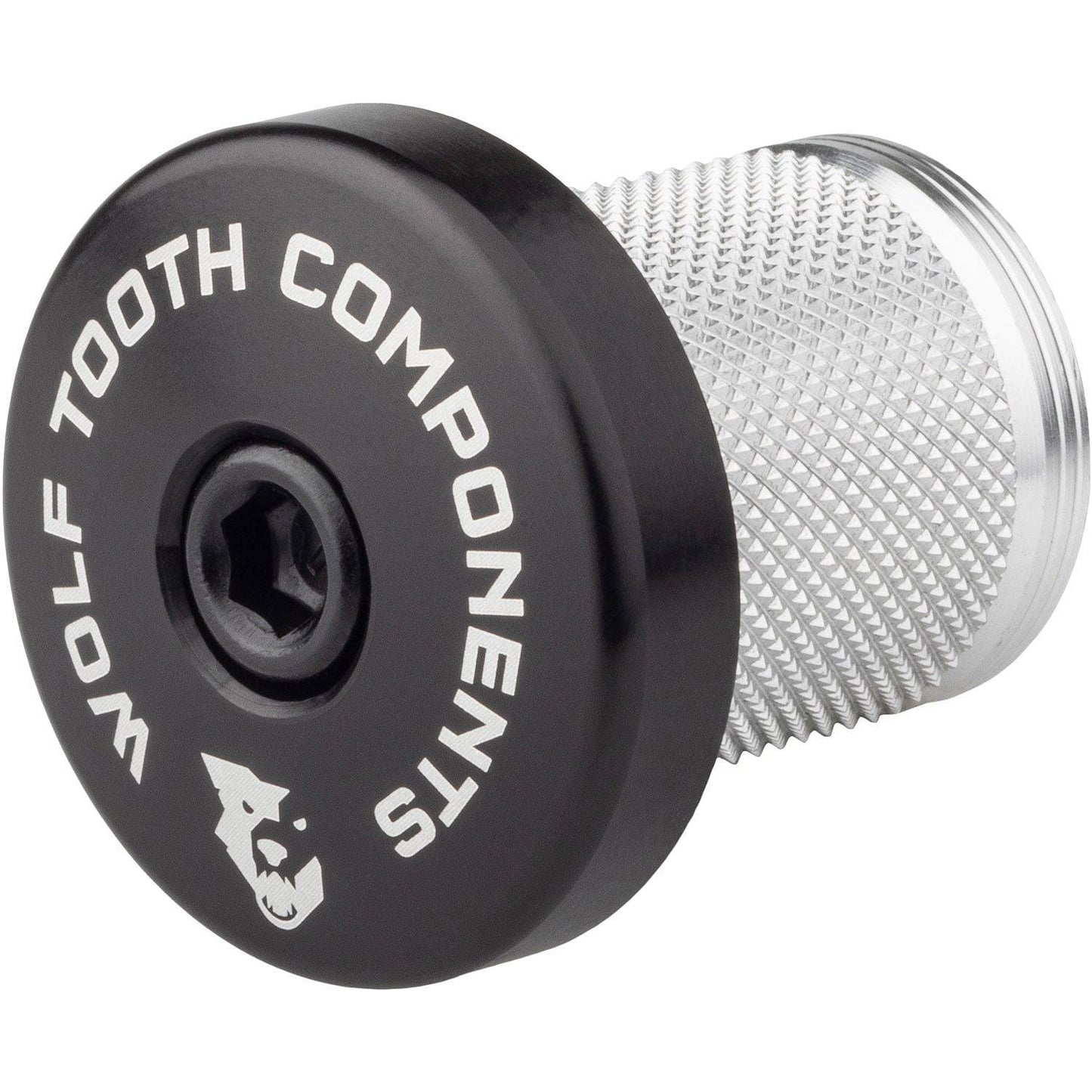 Wolf Tooth Compression Plug with Integrated Spacer Stem Cap Black 5mm