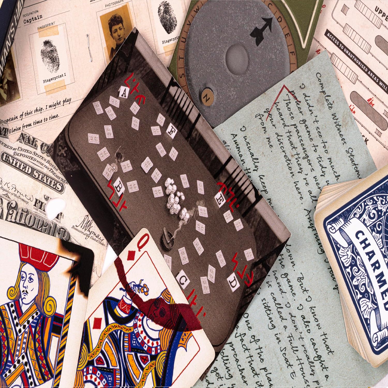 Professor Puzzle | Dead Man's Hand | Mini Murder Mystery Game | Ages 12+ | 1-4 Players | 60+ Minutes Playing Time