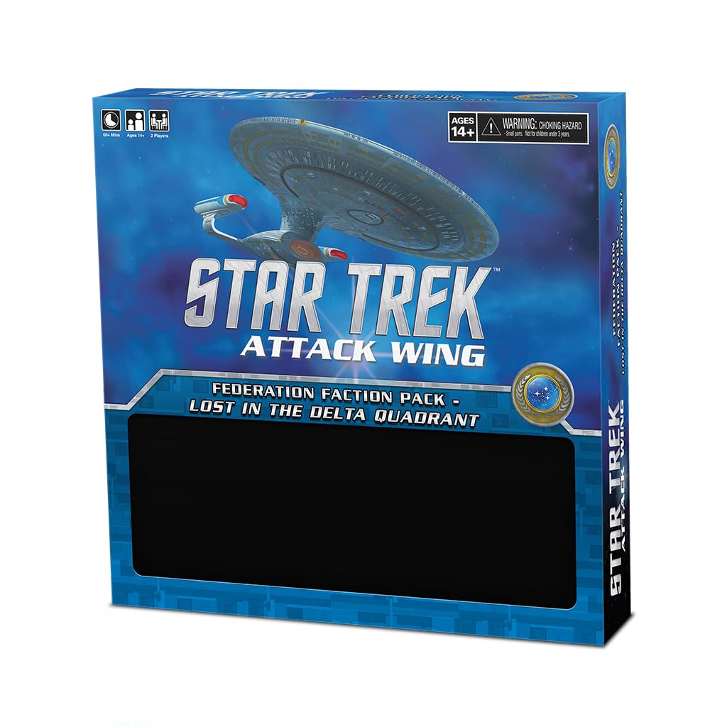 Star Trek Attack Wing: Federation Faction Pack - Lost in The Delta Quadrant | Star Trek Miniatures Game | Star Trek Ships
