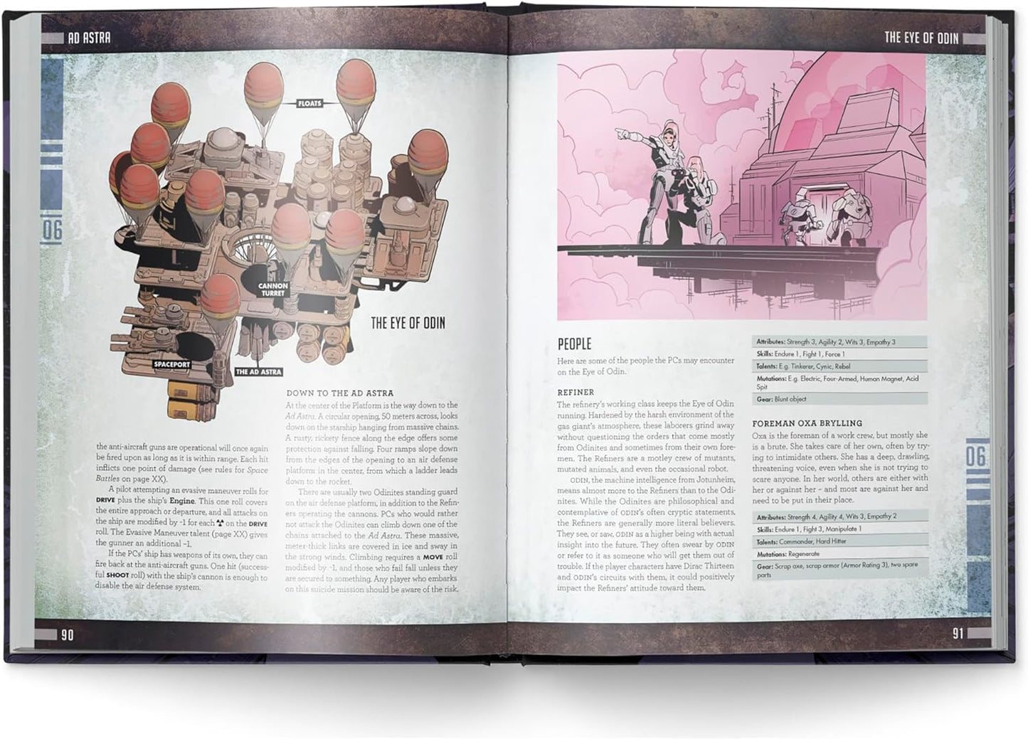 Free League Édition : Mutant : Year Zero - Ad Astra - Livre de RPG à couverture rigide, module campagne passionnante, aventure de jeu de rôle spatial