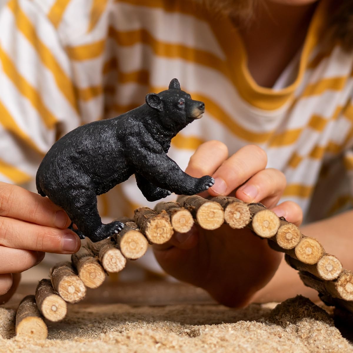 schleich 14869 WILD LIFE American Black Bear Figurine for ages 3+