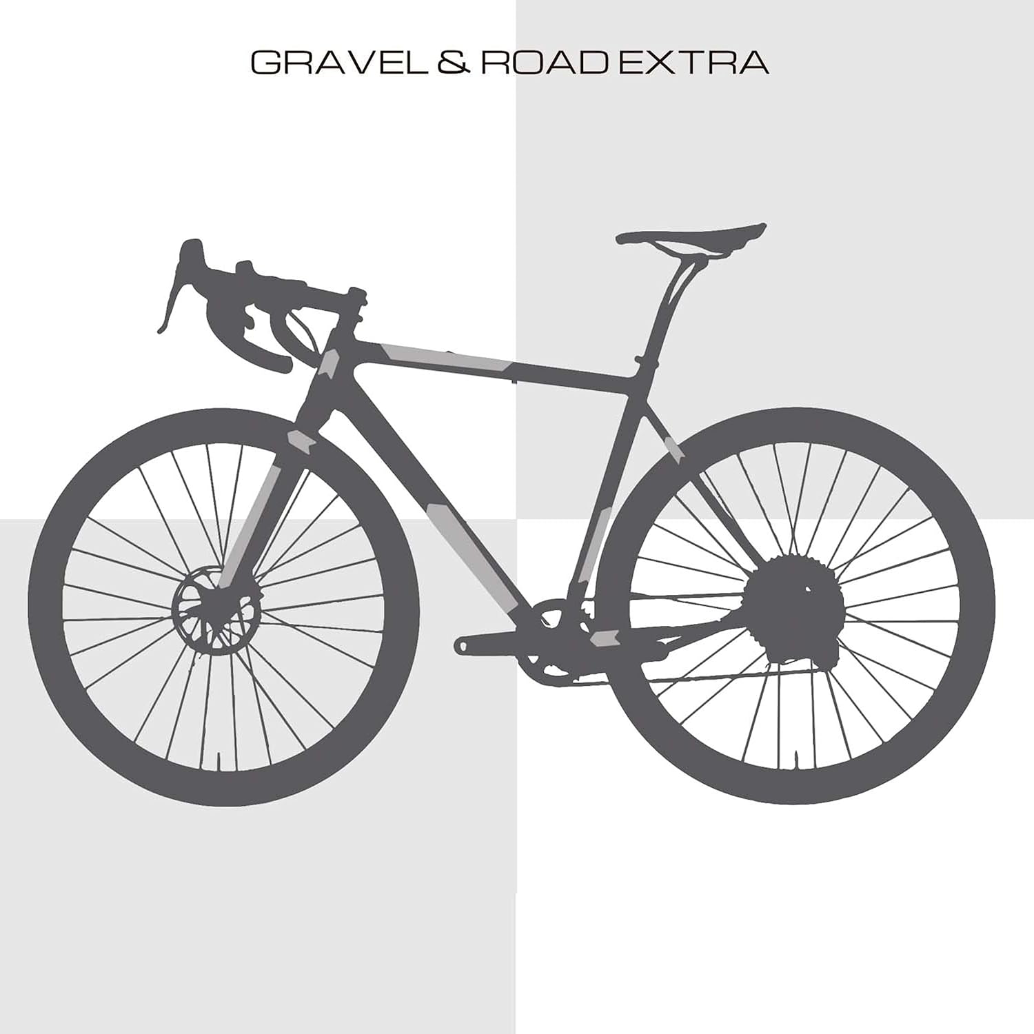 All Mountain Style | Road Bike Frame Protector and Gravel | High Strength Adhesive PVC Material | Prevents Scratches and Marks from Bumps on Your Bike Frame