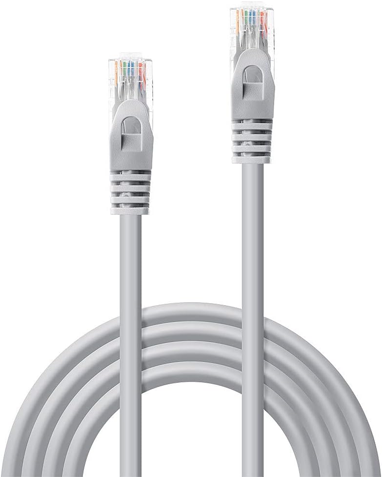 Lindy 48400 0.5 m Cat5e U/UTP (UTP) Grey – (0.5 m, Cat5e, U/UTP network cable (UTP), RJ-45, RJ-45, Grey)