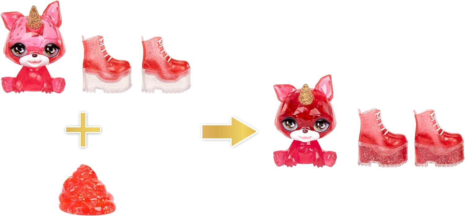 Rainbow High Fashion Doll with Slime & Pet - Ruby (Red) - 28 cm Shimmer Doll with Sparkle Slime, Magical Pet and Fashion Accessories - Kids Toy - Great for Ages 4-12 Years