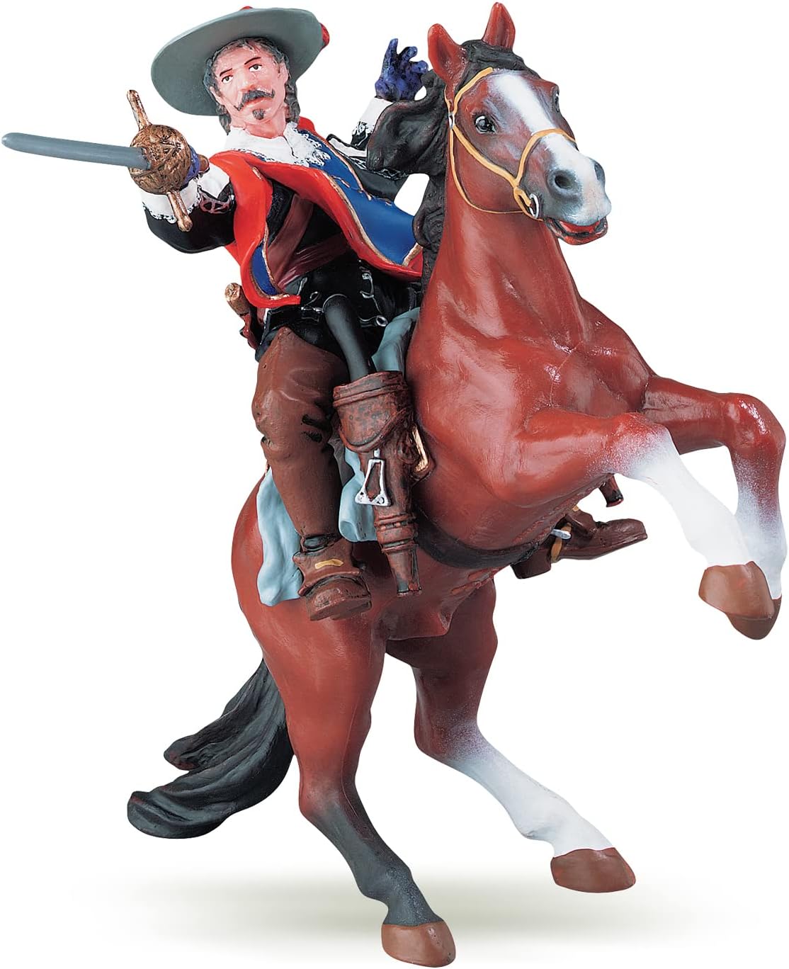 PAPO MEDIEVAL-FANTASY 39905 Horse of Musketeers Figurine, Multicolour Papo 39905 Horse of Musketeers Medieval-fantasy Figurine, Multicolour