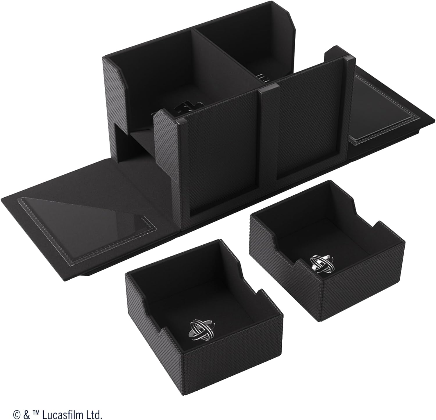Gamegenic | Star Wars Unlimited Double Deck Pod - Black | Trading Card Accessory