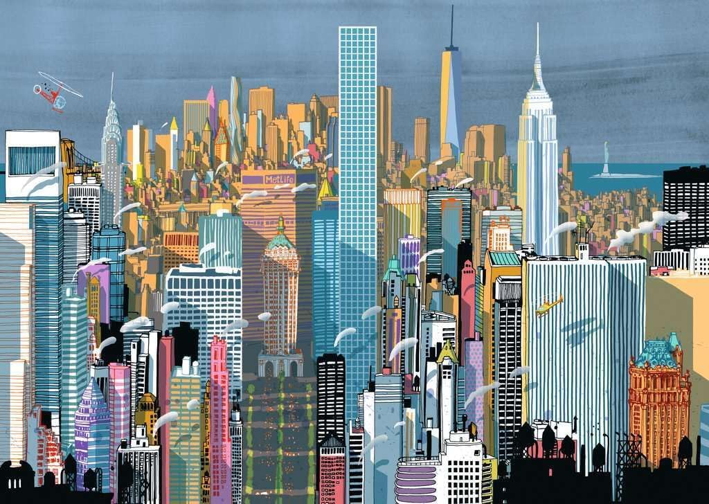 Ravensburger Puzzle 17594 - Das ist New York - 1000 Teile Puzzle für Erwachsene ab 14 Jahren Altes design