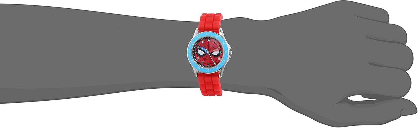 Disney Marvel Spiderman Red Silicone Strap Watch SPD9038