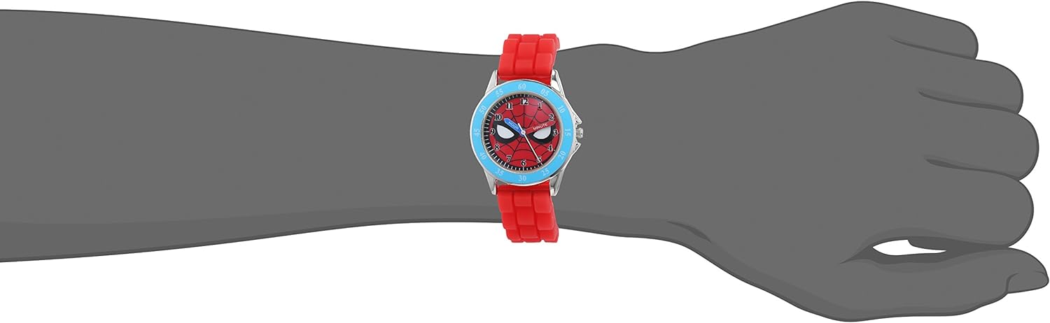 Disney Marvel Spiderman Red Silicone Strap Watch SPD9038
