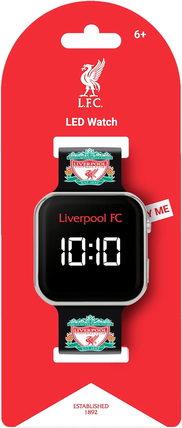 Official Liverpool Football Club Black LED Watch LFC4000