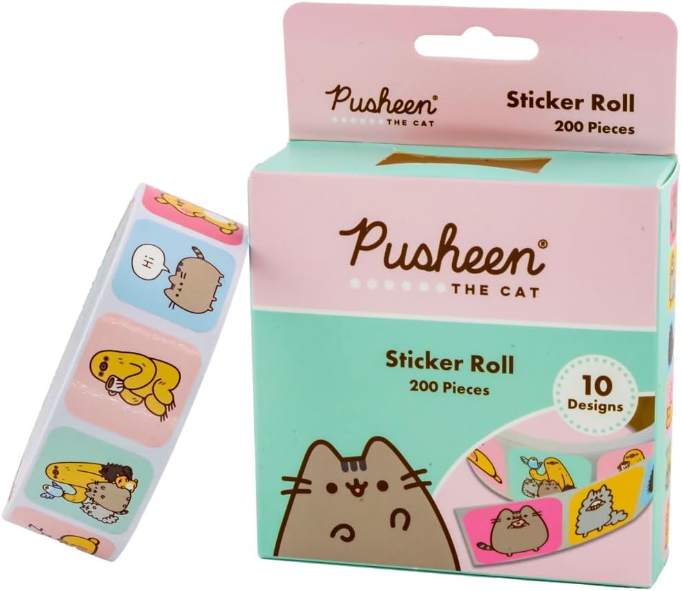 Pusheen - Aufkleber - Packungen mit 200 Stück (Einheitsgröße) (mehrfarbig) Einheitsgröße Bunt