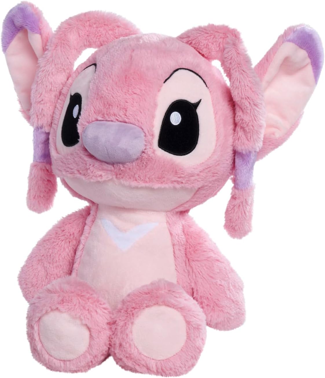 Simba 6315870030 Disney Lilo and Stitch, 25 cm Angel Plush Figure, Cuddly Toy, Plush Toy, for Children from the First Months of Life