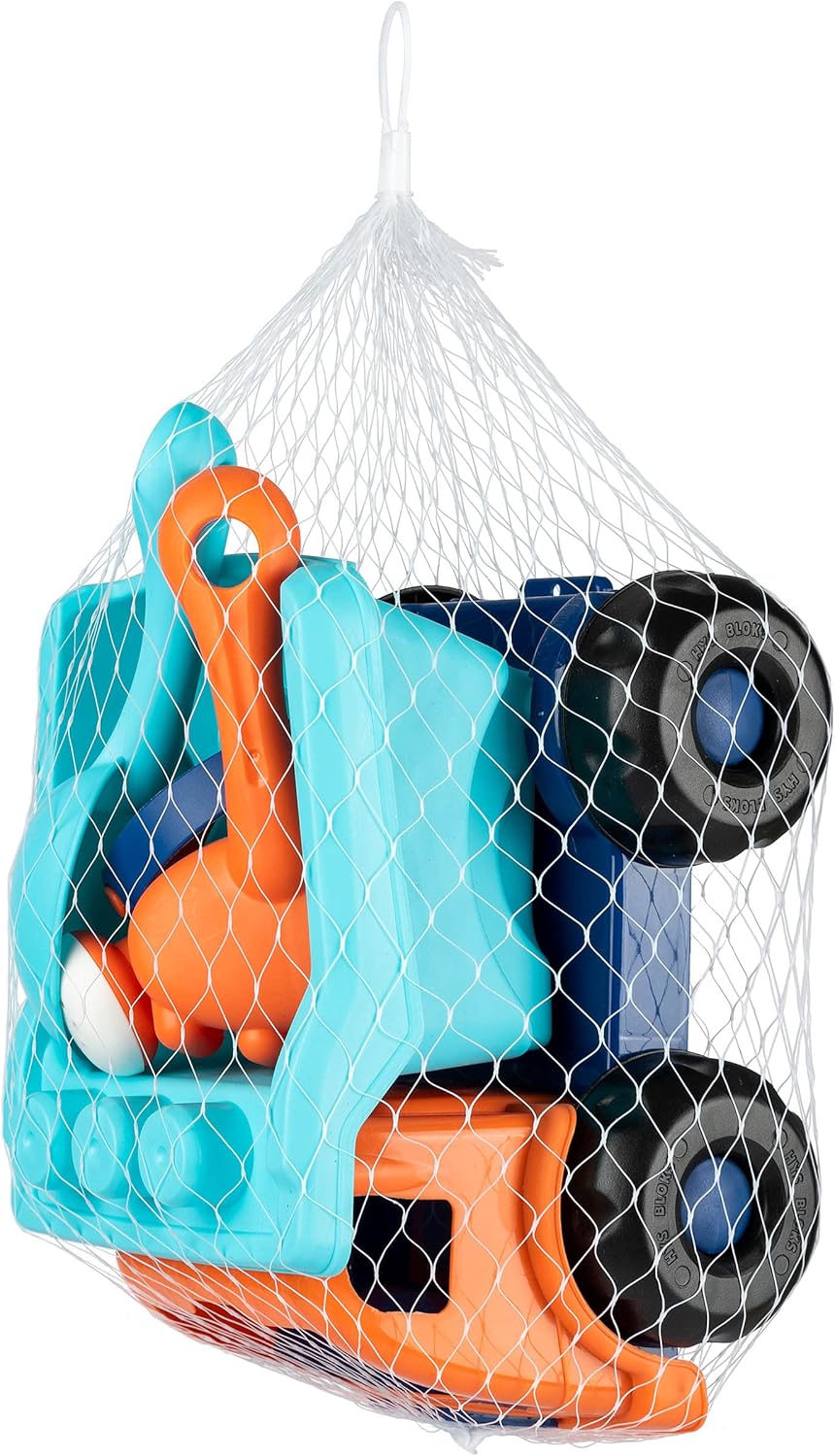 Yello Strandkipper Truck Set für Kinder, Sandkasten Konstruktionsspielzeug, 5-teiliges Set