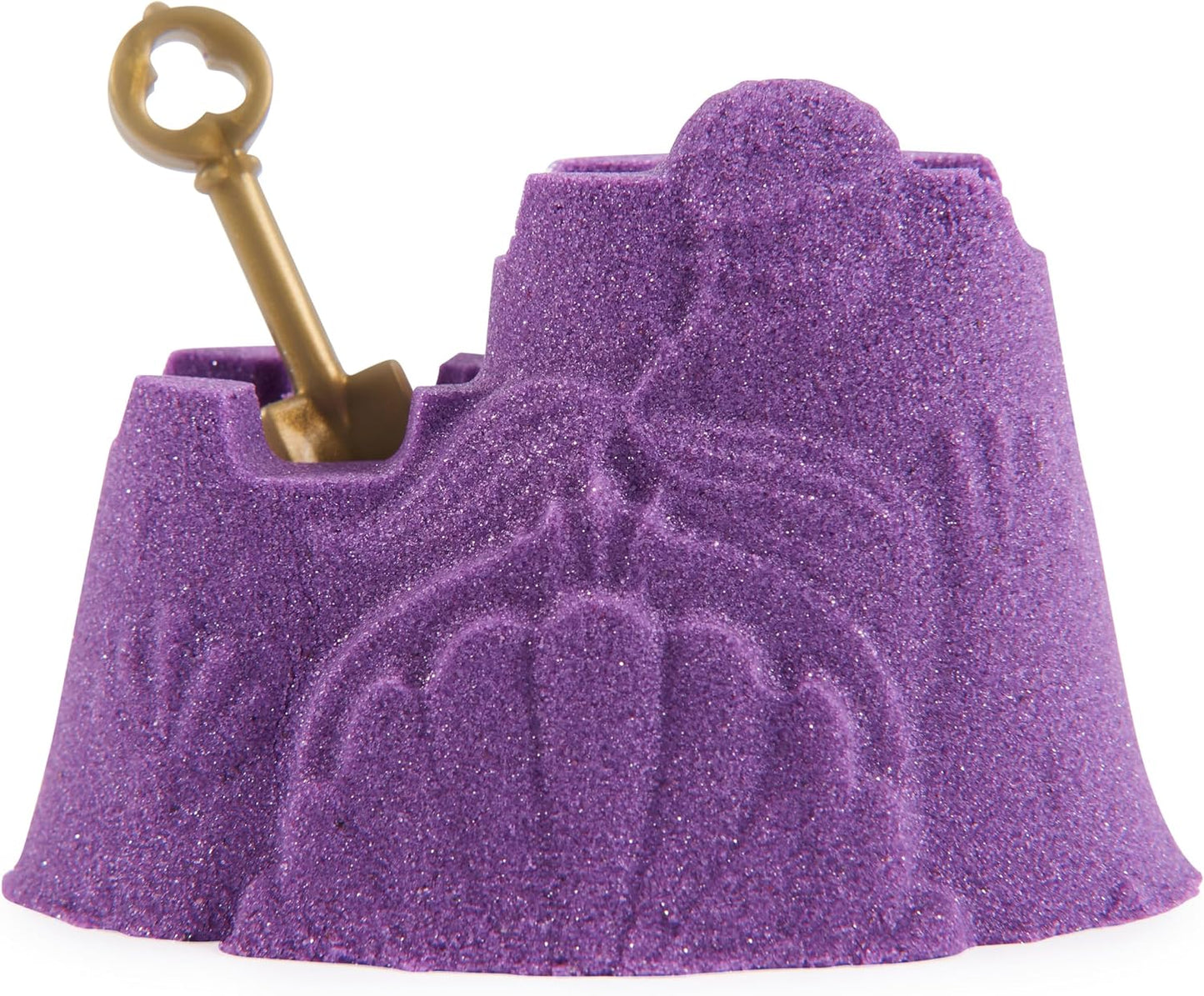 Kinetic Sand, Mini Castello Sirenetta, 170 g di Sabbia Shimmer, Sabbia Magica Viola, 1 formina, 2 accessori e 3 gemme incluse, Giocattoli per Bambini e bambine 3 anni
