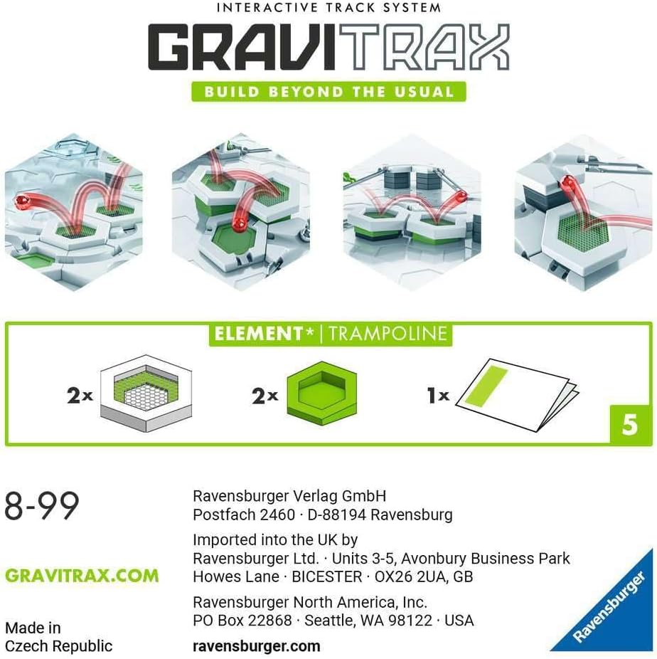 Ravensburger GraviTrax Extension Trampoline - Marble Run STEM, Building and Construction Toys for Kids Age 8 Years +