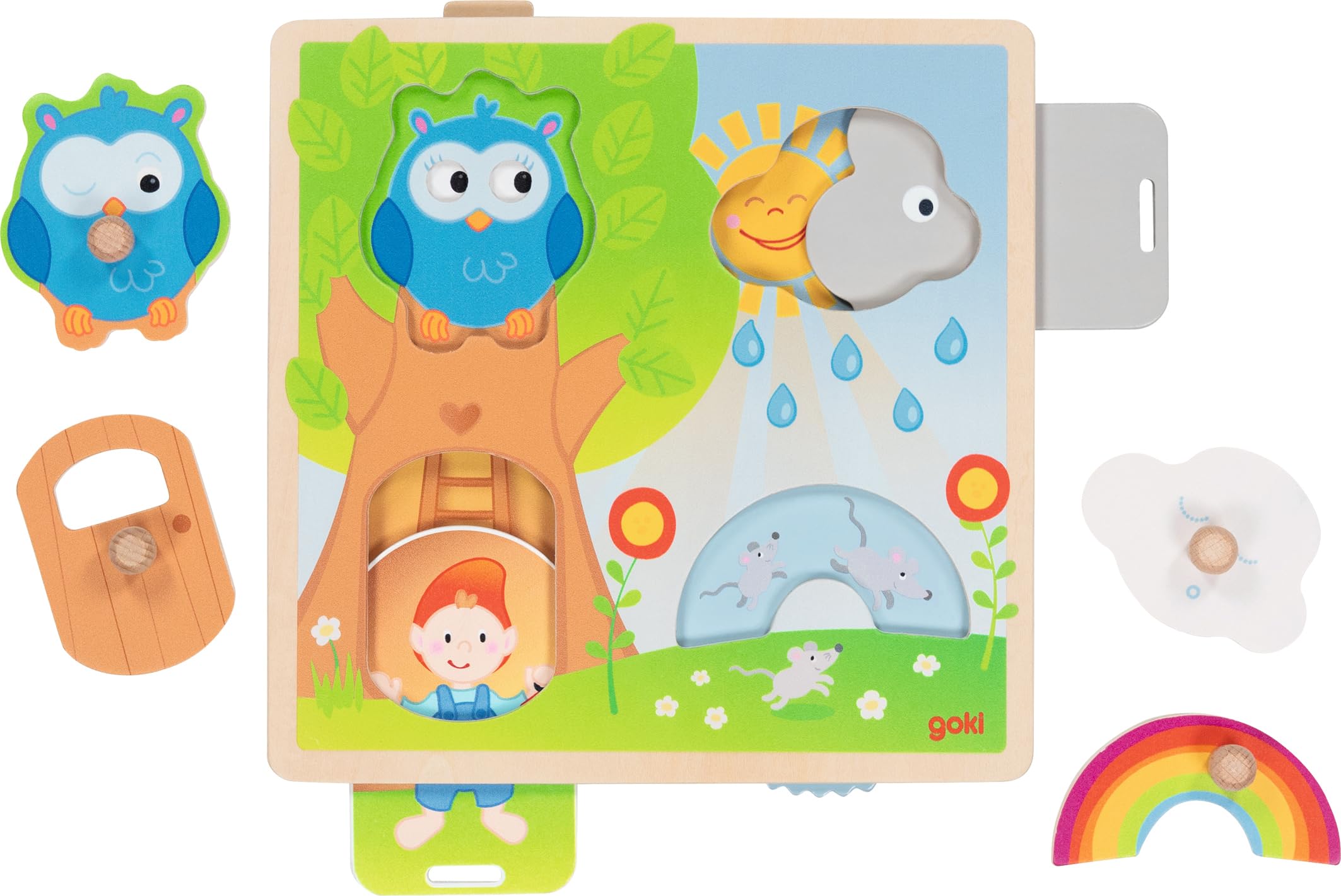 GOKI- Puzzles de Madera, Talla única (57339