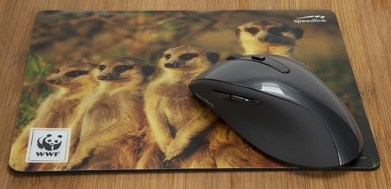 SPEEDLINK TERRA WWF Recycled Mouse Mat Made of Durable Material Meerkat
