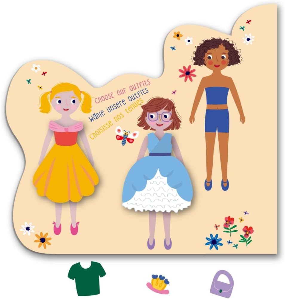 Avenir 6301777 Kleurspel prinsessen, 3-in-1 creatieve set met spelletjes, stickers en kleurafbeeldingen, doe-het-zelf, activiteitenblok voor kinderen vanaf 3 jaar