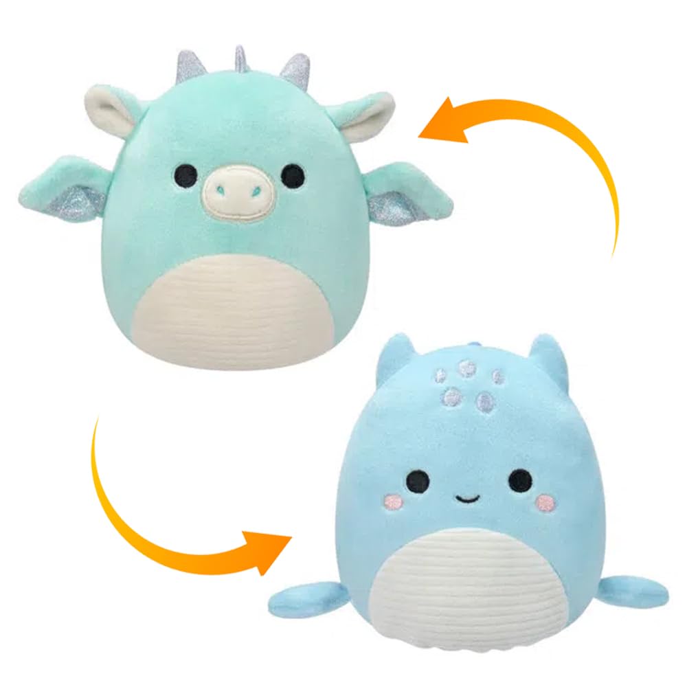 Squishmallows 5 inch Flip-A-Mallows Kellytoy Pluch (Miles & Lune