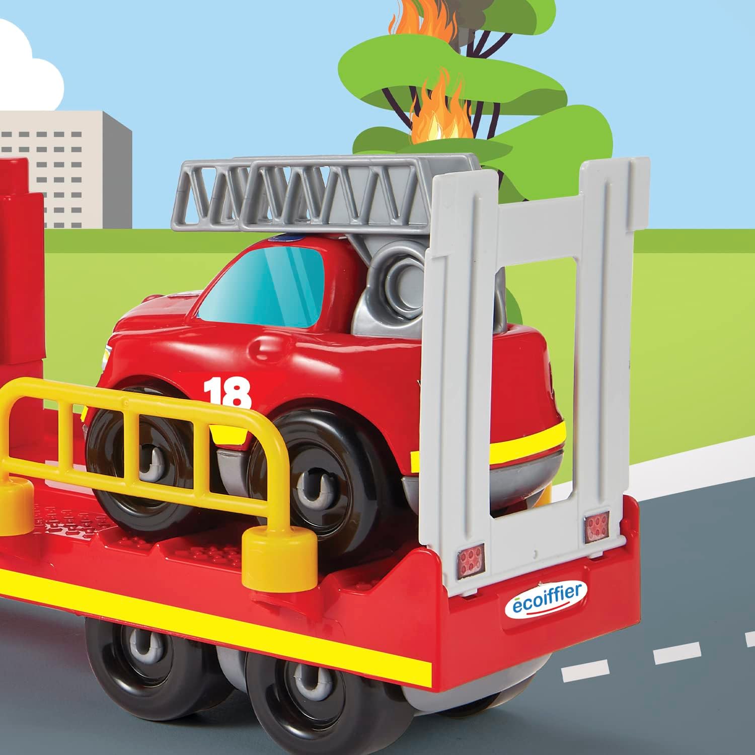 Jouets Ecoiffier 3290 Firefighter Processing-Abrick, Multicoloured