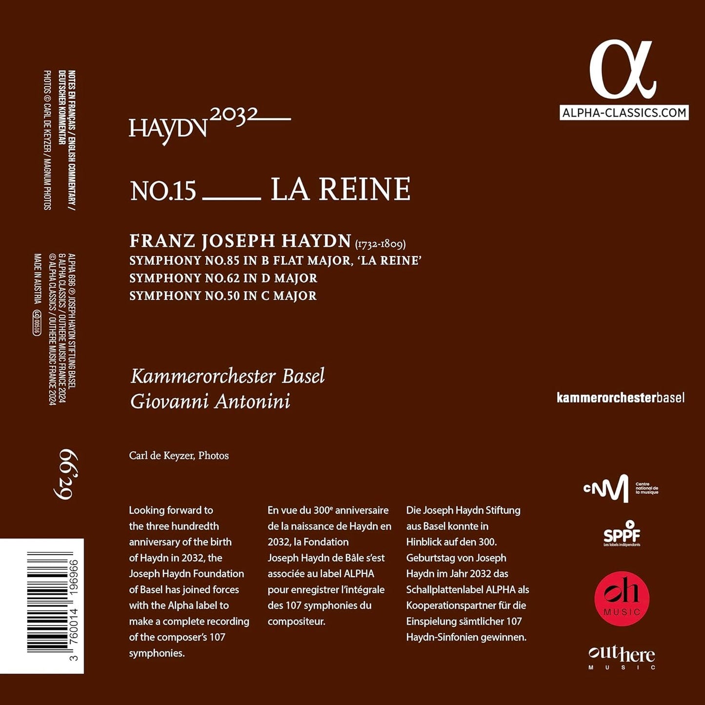 Haydn 2032, No. 15: La Reine
