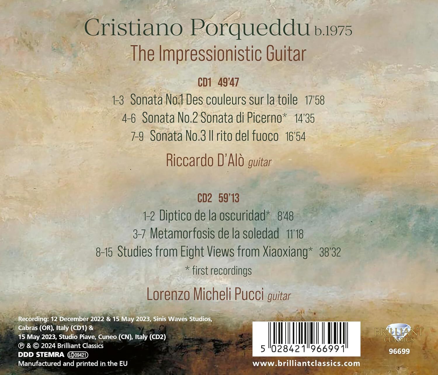 Cristiano Porqueddu: The Impressionistic Guitar