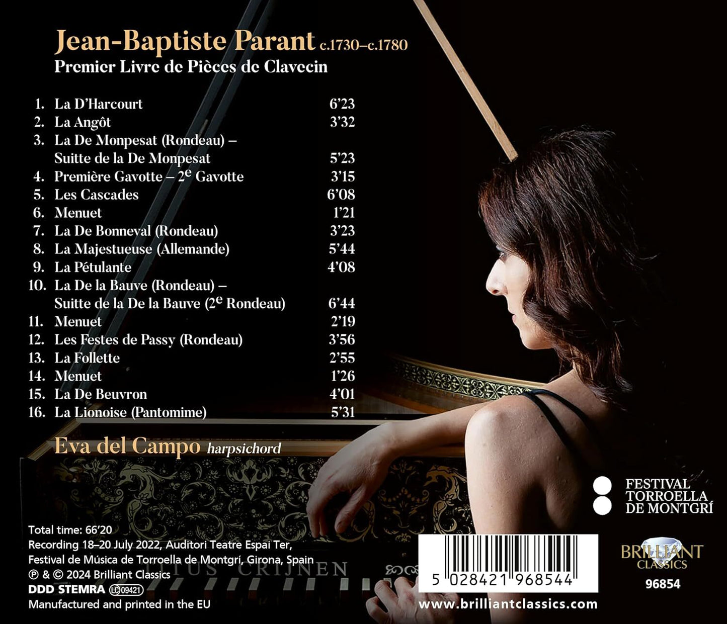 Jean-Baptiste Parant: Premier Livre De Pièces De Clavecin