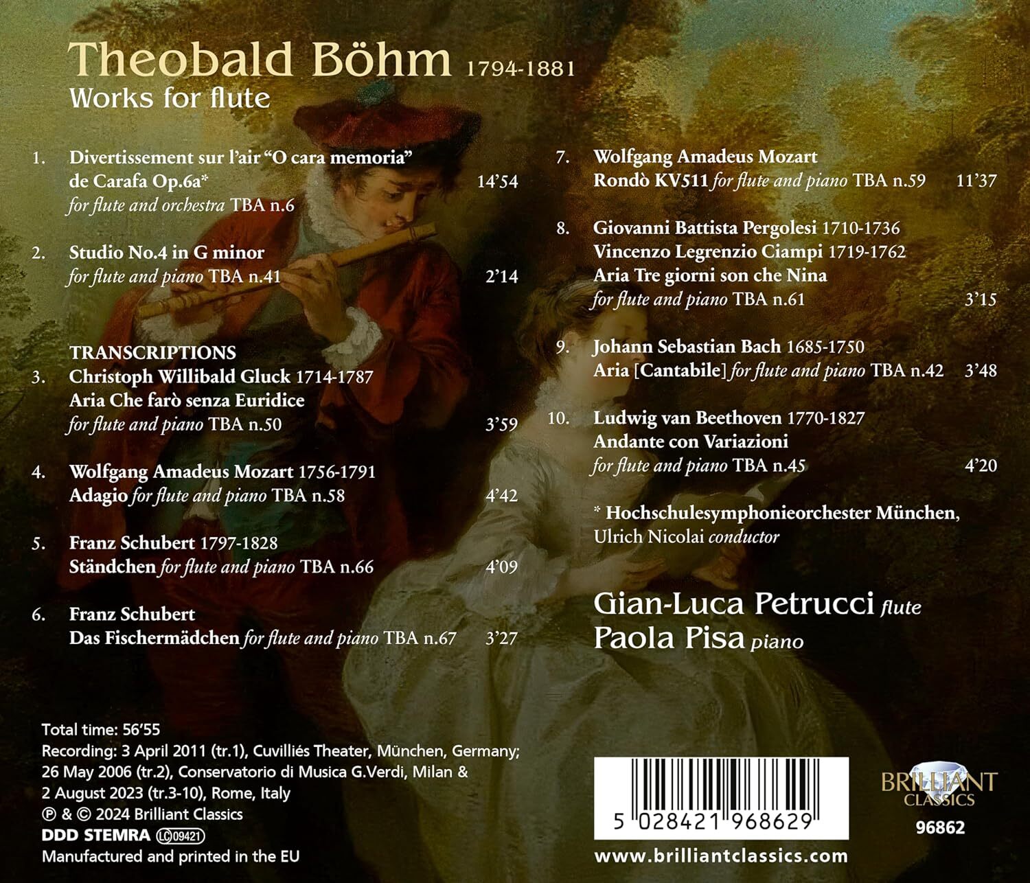 Theobald Böhm: Works for Flute