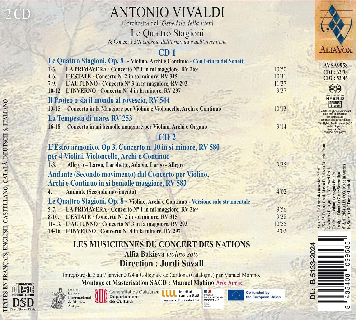 Antonio Vivaldi: Le Quattro Stagioni &...