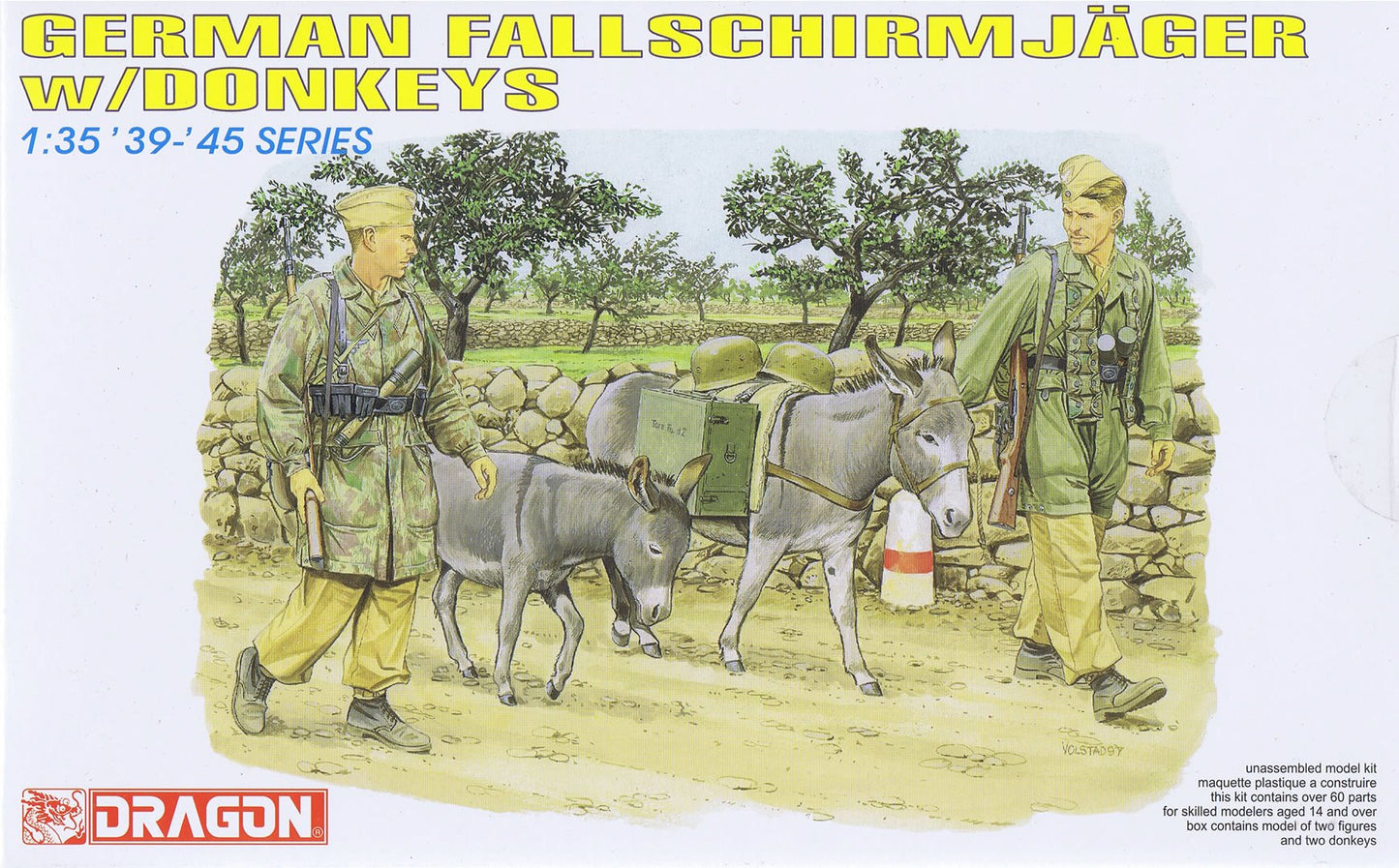 Dragon Models 1/35 Fallschirmjager w/Donkeys ** DML6077