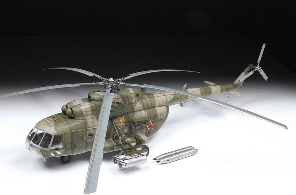 Zvezda -4828 Mil Mi-8 MT Soviet Helicopter, 1/48 Scale, Model Kit, Multicoloured, ZS4828