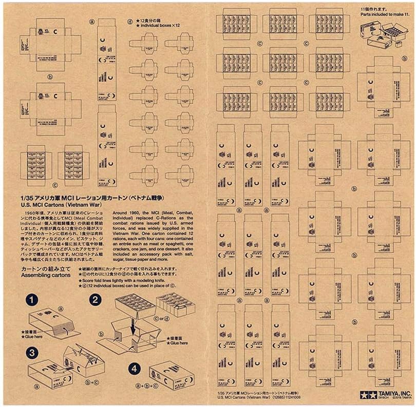 Tamiya Italeri 12685 U.S Mci Cartons Vietnam 1:35 Scale Model Kit