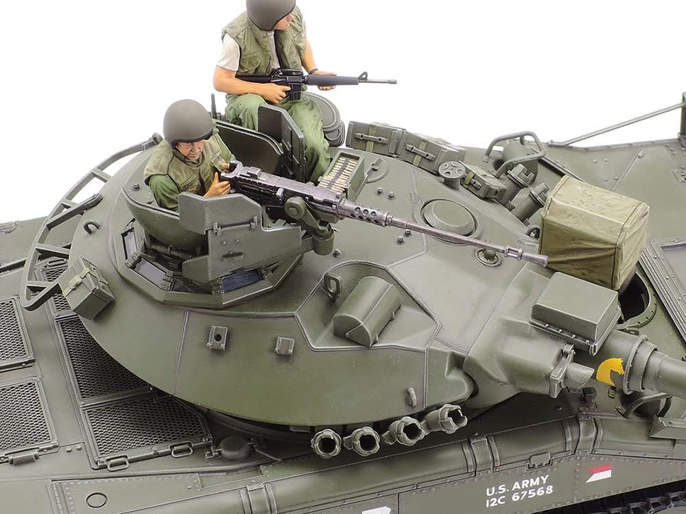 Tamiya TAM35365 Militär 35365-1:35 US M551 Sheridan Vietnam, Model Building, Plastic Construction kit, Unvarnished