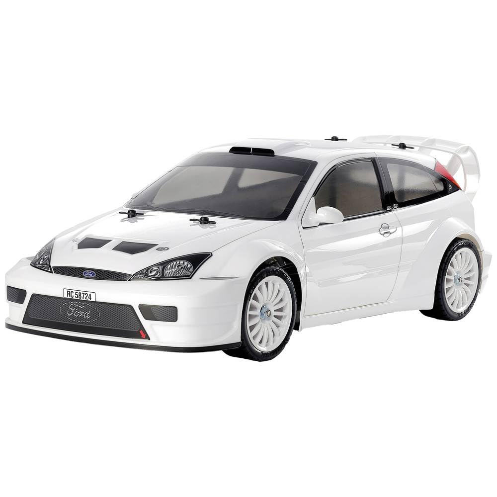 TAMIYA 47495 1:10 RC Ford Focus RS Custom TT-02 Lackiert - ferngesteuertes Auto, Fahrzeug, Modellbau, Zusammenbauen, Hobby, RC Bausatz, RC Geschenk