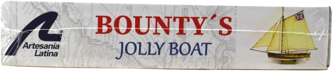 Artesanía Latina - Schiffsmodell aus Holz - Britische Zusätzlichboot Großsegler, HMS Bounty (Jolly Boat) - Model 19004N, Scale 1:25 - Modelle zu Bauen – Anfängerniveau