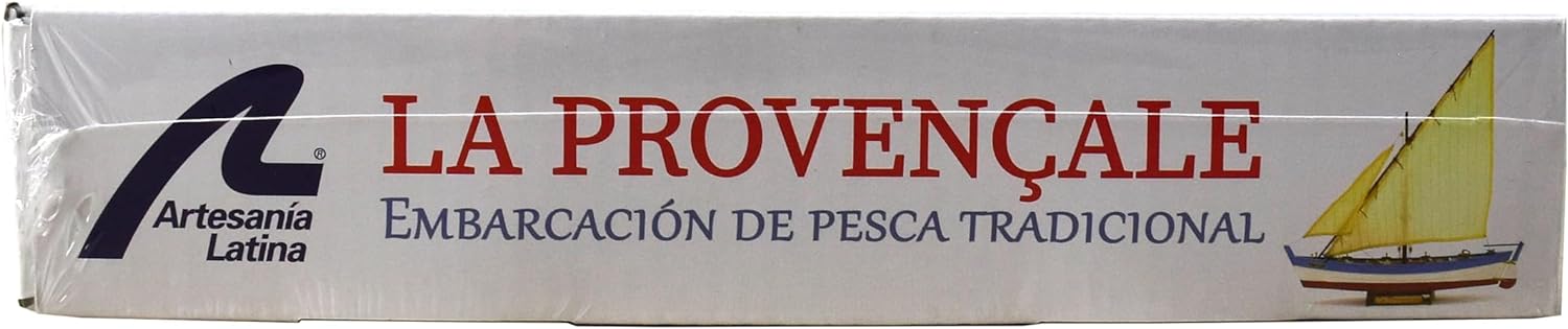 Artesanía Latina - Wooden Ship Model Kit – French Fishing Boat, La Provençale - Model 19017-N, Scale 1:20 - Models to Assemble - Initiation Level