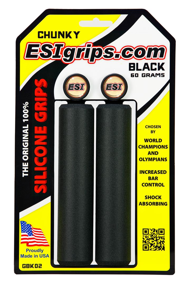ESI Bar Grips MTB Chunky Silicone Black One Size